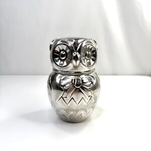 Raimond Silver Manufacturing Co. Italy 1968 Vintage Dapper Owl Shaped Coin Bank